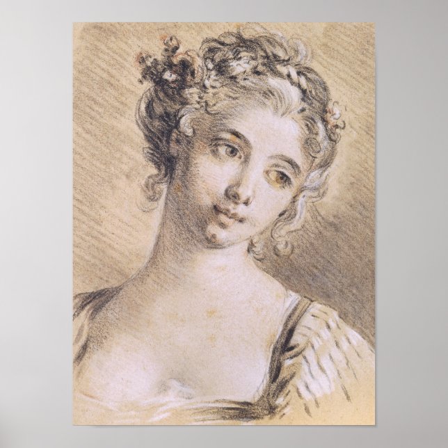 Head of a Young Girl Poster (Front)