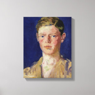 Head of a Young Man Canvas Print