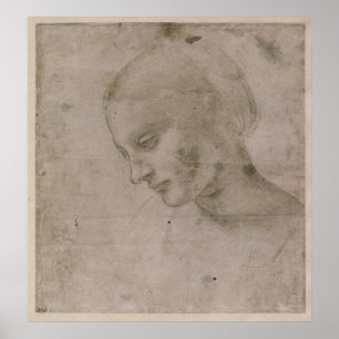 Head of a Young Woman Poster