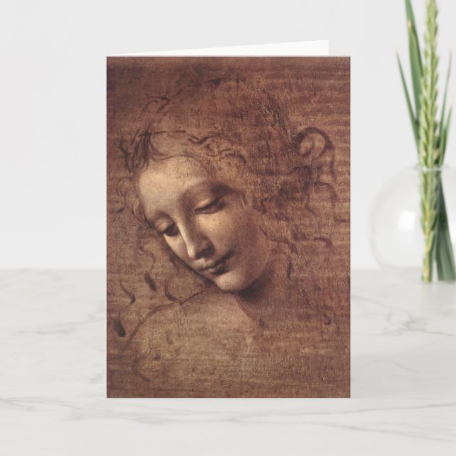 Head of a Young Woman with Tousled Hair Card (Front)