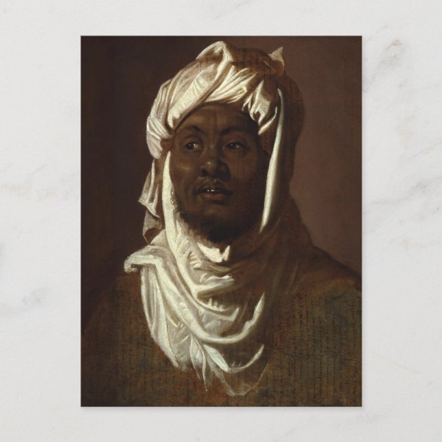 Head of an African Man Wearing a Turban by Rubens Postcard (Front)