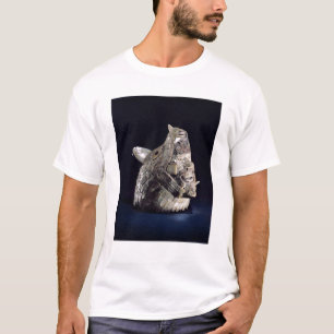 Head of an animal with human head in open jaws T-Shirt