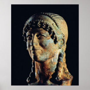 Head of an Etruscan Woman Poster