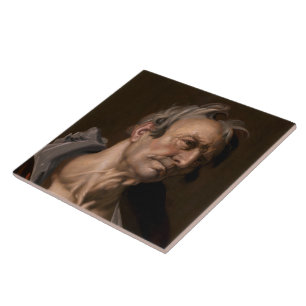 Head of an Old Man by Abraham Bloemaert Tile
