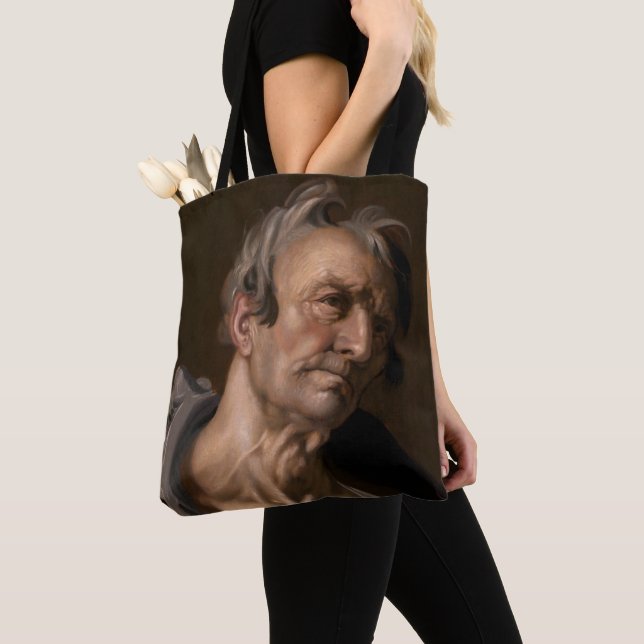 Head of an Old Man by Abraham Bloemaert Tote Bag (Close Up)