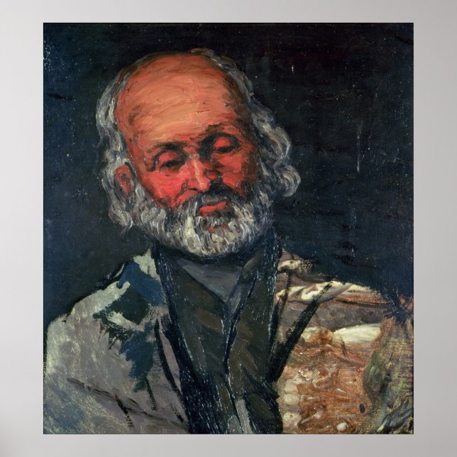 Head of an Old Man, c.1866 Poster (Front)