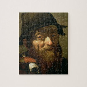 Head of an Old Man, detail of Portrait of an Old M Jigsaw Puzzle
