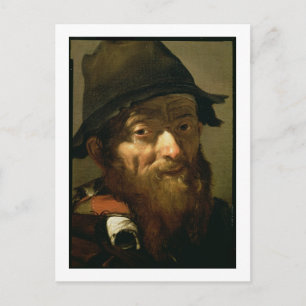 Head of an Old Man, detail of Portrait of an Old M Postcard