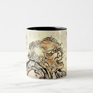 Head Of An Old Man Two-Tone Coffee Mug