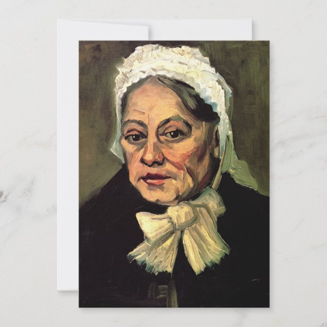 Head of an Old Woman White Cap by Vincent van Gogh (Front)