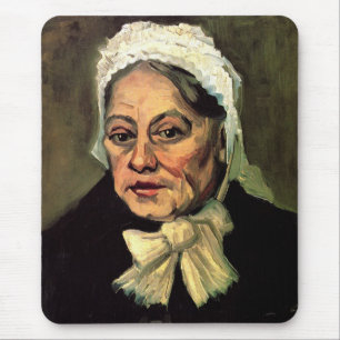 Head of an Old Woman White Cap by Vincent van Gogh Mouse Mat