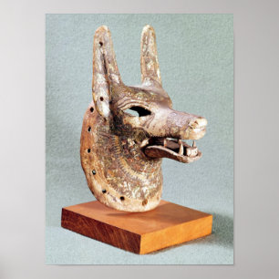 Head of Anubis, with a hinged jaw Poster