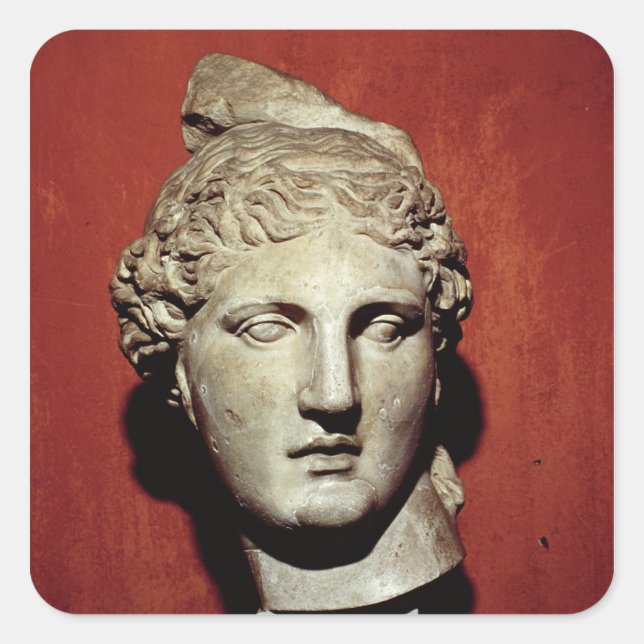 Head of Apollo from Ephesus Square Sticker (Front)