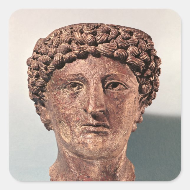 Head of Apollo, from Lillebonne Square Sticker (Front)