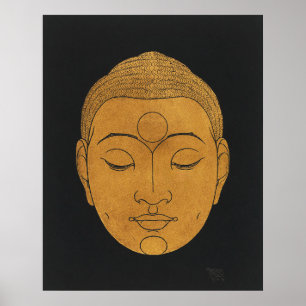 Head of Buddha (1943) by Reijer Stolk. Poster