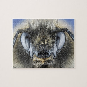 Head of bumblebee jigsaw puzzle