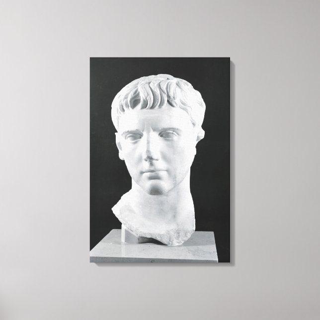 Head of Caesar Augustus Canvas Print (Front)