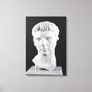Head of Caesar Augustus Canvas Print
