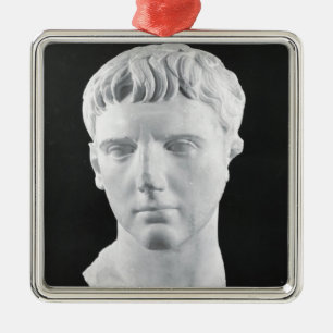 Head of Caesar Augustus Metal Tree Decoration