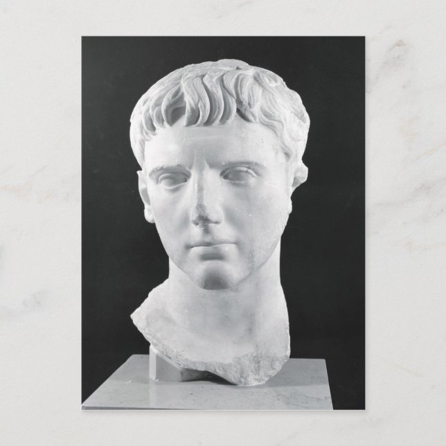 Head of Caesar Augustus Postcard (Front)