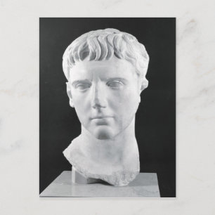 Head of Caesar Augustus Postcard