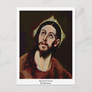 Head Of Christ By El Greco Postcard