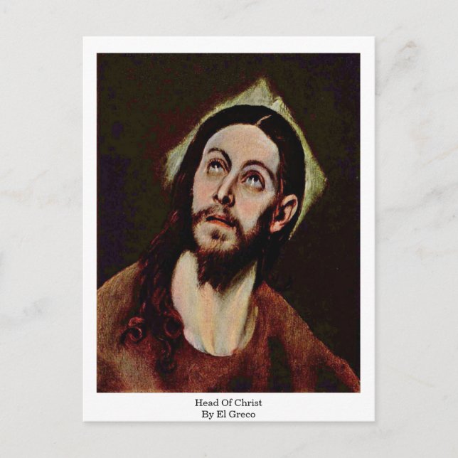 Head Of Christ By El Greco Postcard (Front)