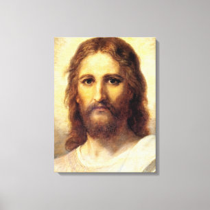 Head of Christ by Heinrich Hofmann Canvas Print