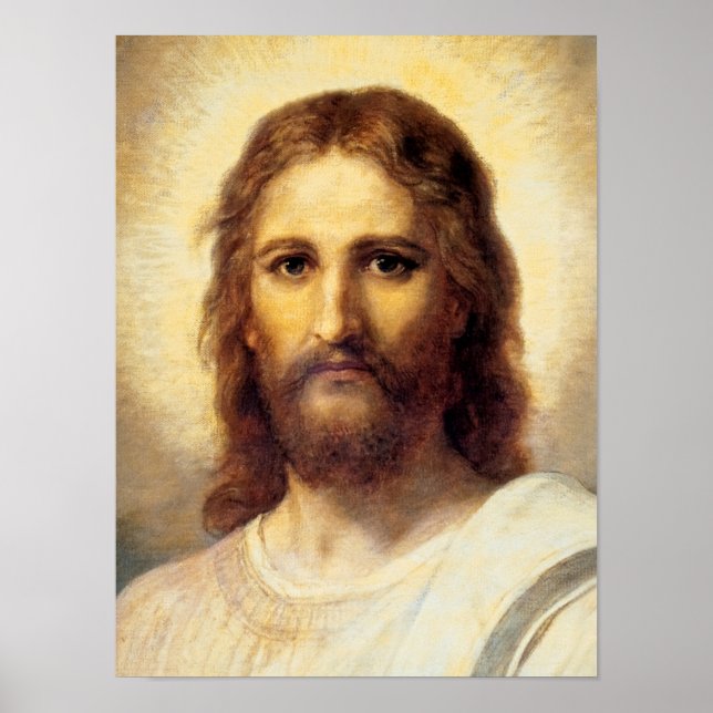 Head of Christ by Heinrich Hofmann Poster (Front)