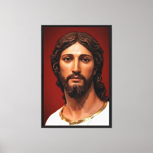 Head of Christ by Mark Edward Westerfield after MB Canvas Print