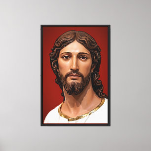 Head of Christ by Mark Edward Westerfield after MB Canvas Print