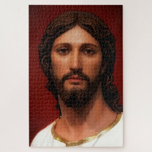 Head of Christ by Mark Edward Westerfield after MB Jigsaw Puzzle