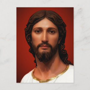 Head of Christ by Mark Edward Westerfield after MB Postcard