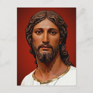 Head of Christ by Mark Edward Westerfield after MB Postcard