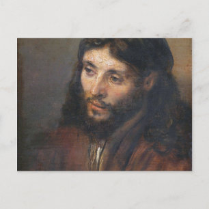 Head Of Christ - Rembrandt_Harmensz Postcard