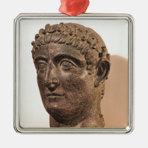 Head of Constantine the Great Metal Tree Decoration