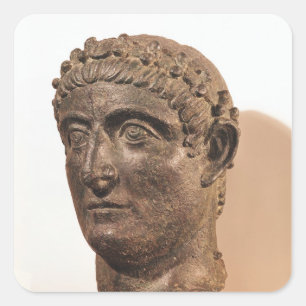 Head of Constantine the Great Square Sticker