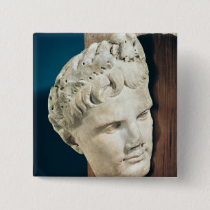 Head of Emperor Augustus  27-17 BC 15 Cm Square Badge
