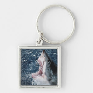 Head of Great White Shark Key Ring