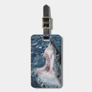 Head of Great White Shark Luggage Tag