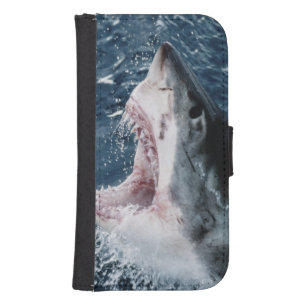 Head of Great White Shark Samsung S4 Wallet Case