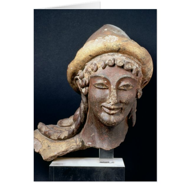 Head of Hermes wearing a pilos (Front)