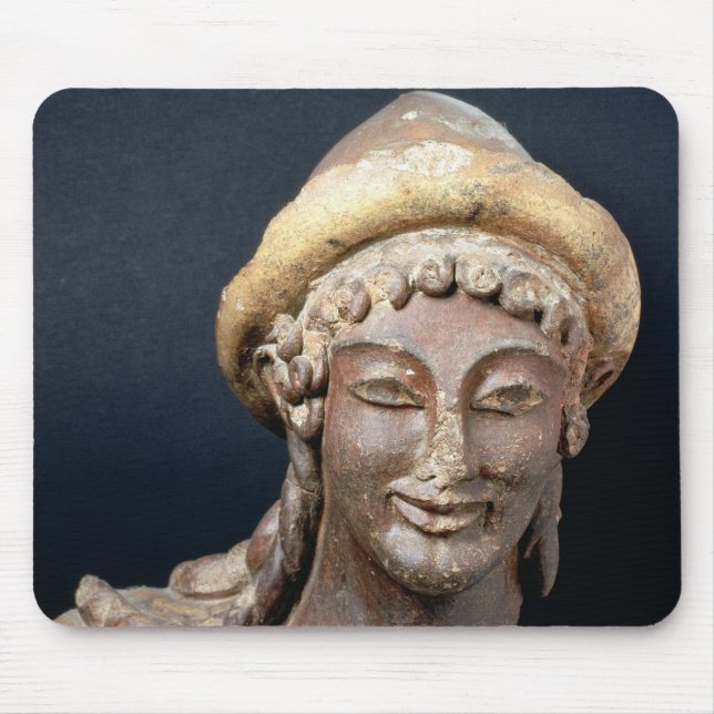 Head of Hermes wearing a pilos Mouse Mat (Front)