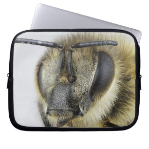 Head of honeybee laptop sleeve