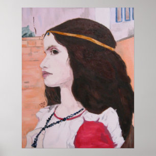 Head of Juliet study poster