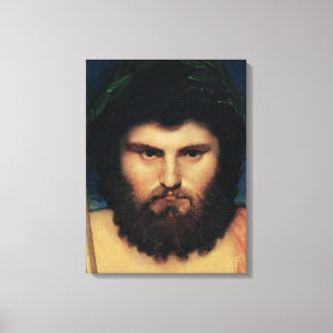 Head of Jupiter, study for Jupiter and Thetis Canvas Print