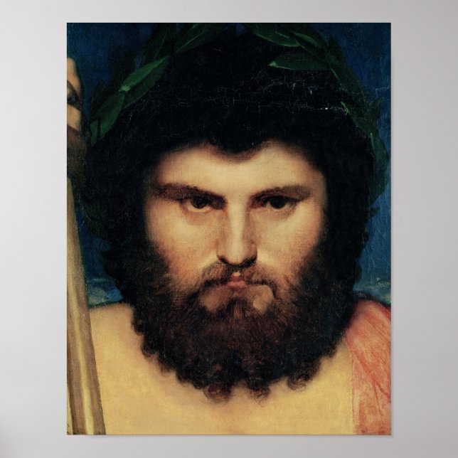 Head of Jupiter, study for Jupiter and Thetis Poster (Front)
