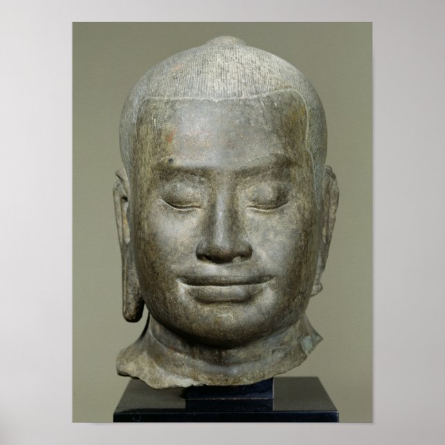 Head of King Jayavarman VII Poster (Front)