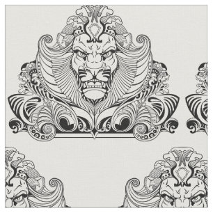 head of lion fabric