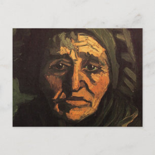 Head of Peasant Woman Lace Cap by Vincent van Gogh Postcard
